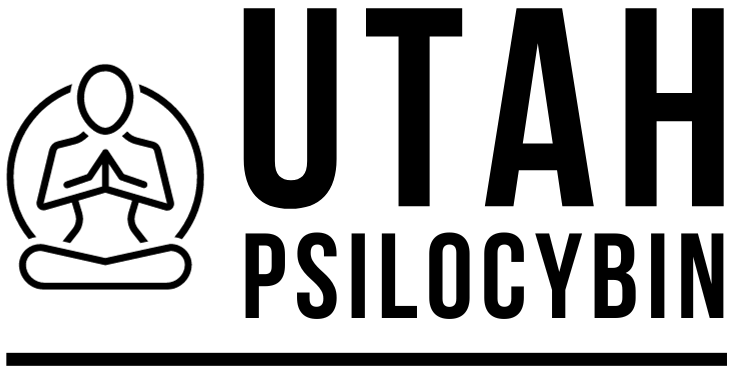 utah psilocybin logo with meditating human